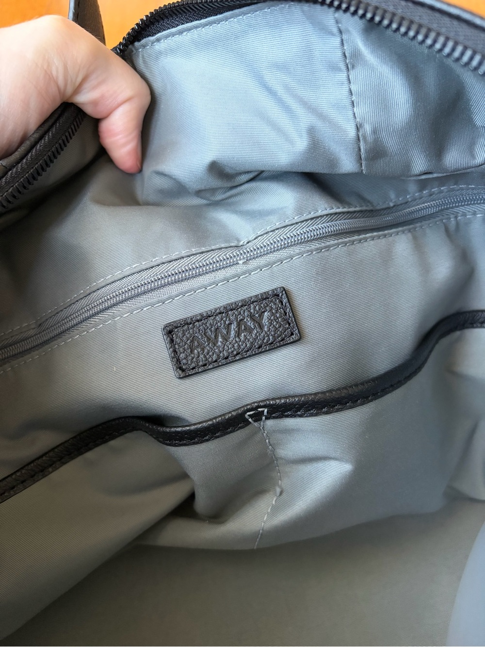 Away “the everywhere” Black Pebbled Leather Weekender Duffel Bag - Picture 11 of 11